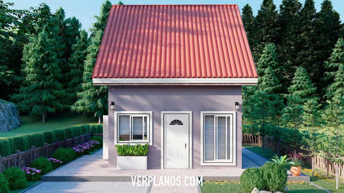 Fachada principal de la vivienda