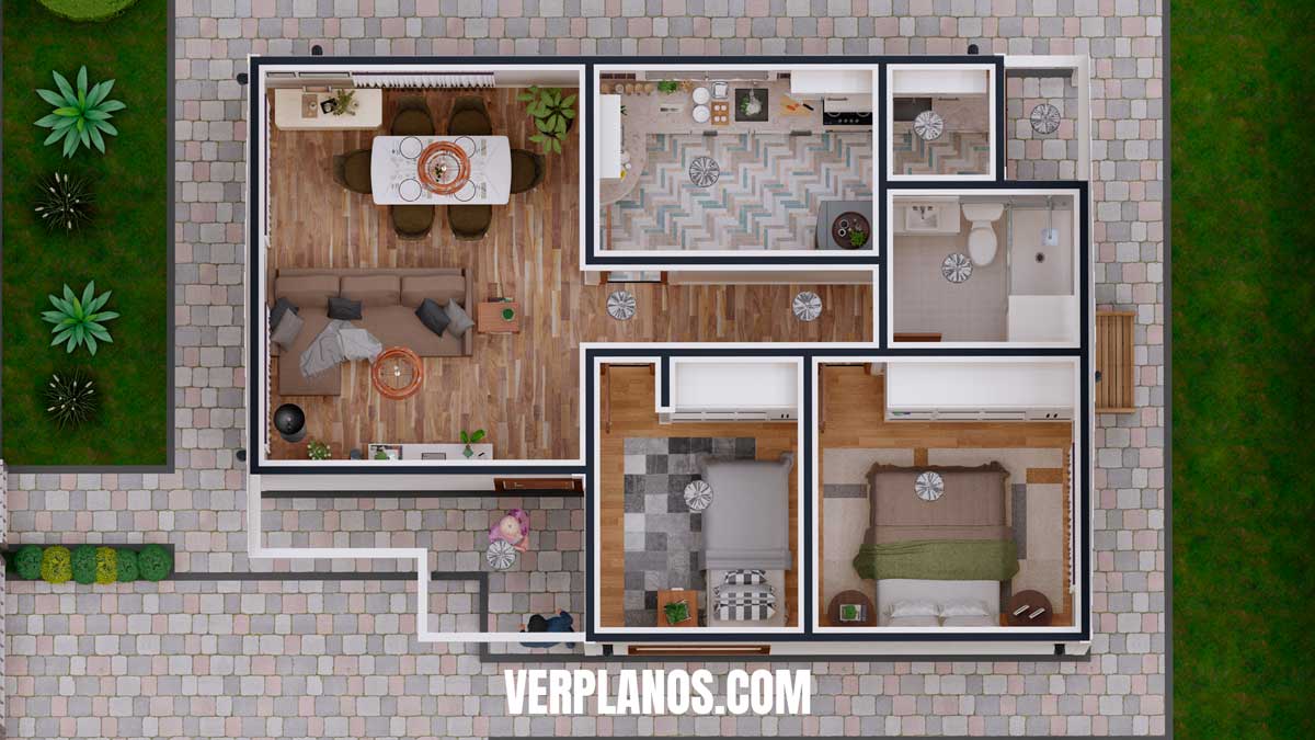 Planta general plano de casa