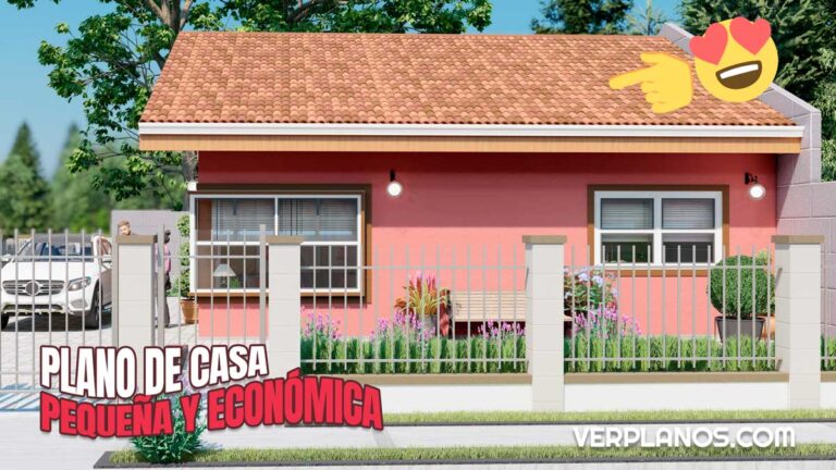 Plano de casa pequeña y económica descargar en DWG y PDF ¡GRATIS!