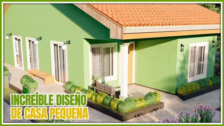 Plano de casa pequeña y económica con diseño en dwg y pdf gratis para descargar