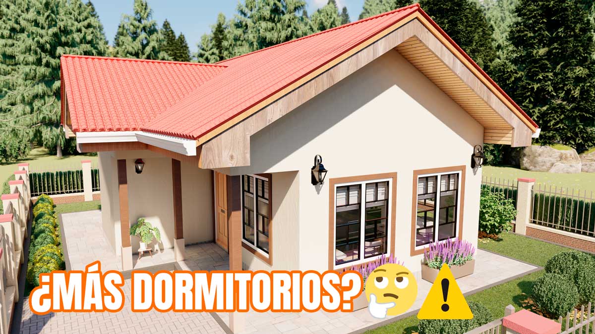 Diseño de casa especial para familia numerosa 3 dormitorios gratis en autocad y pdf