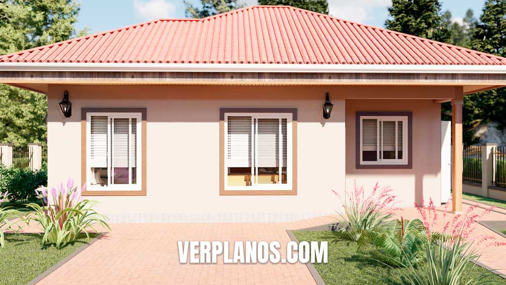 Fachada plano de casa