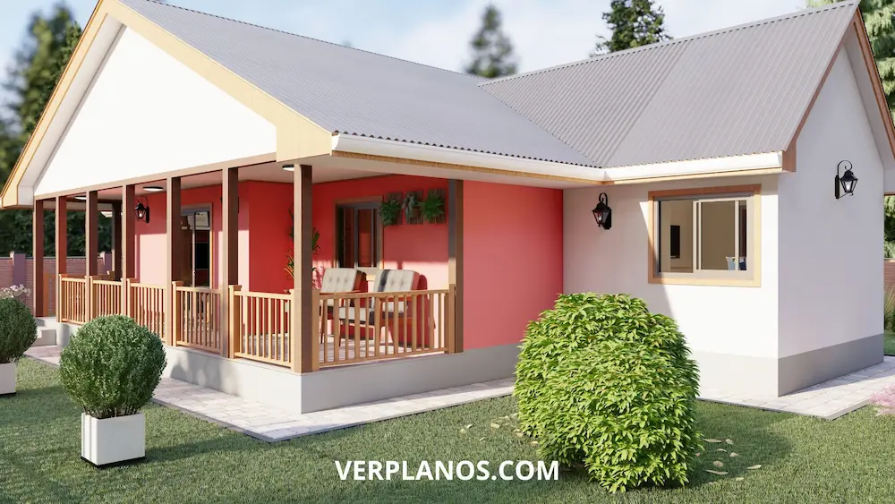 Fachada plano de casa