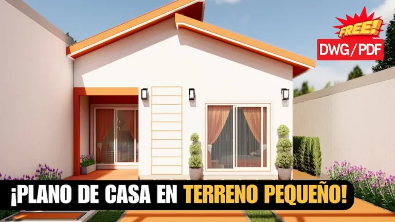 plano de casa pequena gratis economica moderna dwg pdf descargar plano de casa