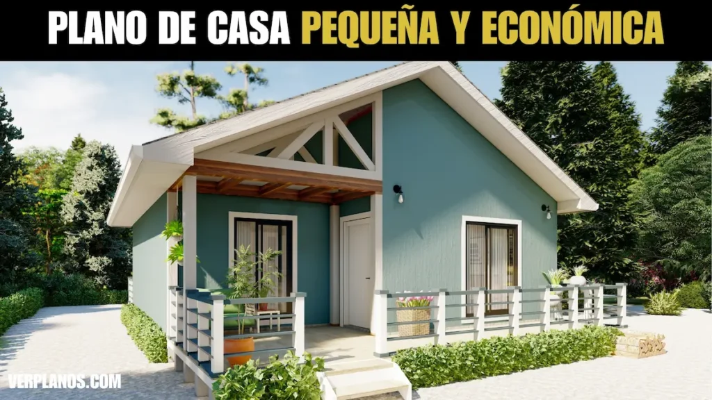Hermoso Plano de Casa Pequeña y Económica (DWG / PDF)