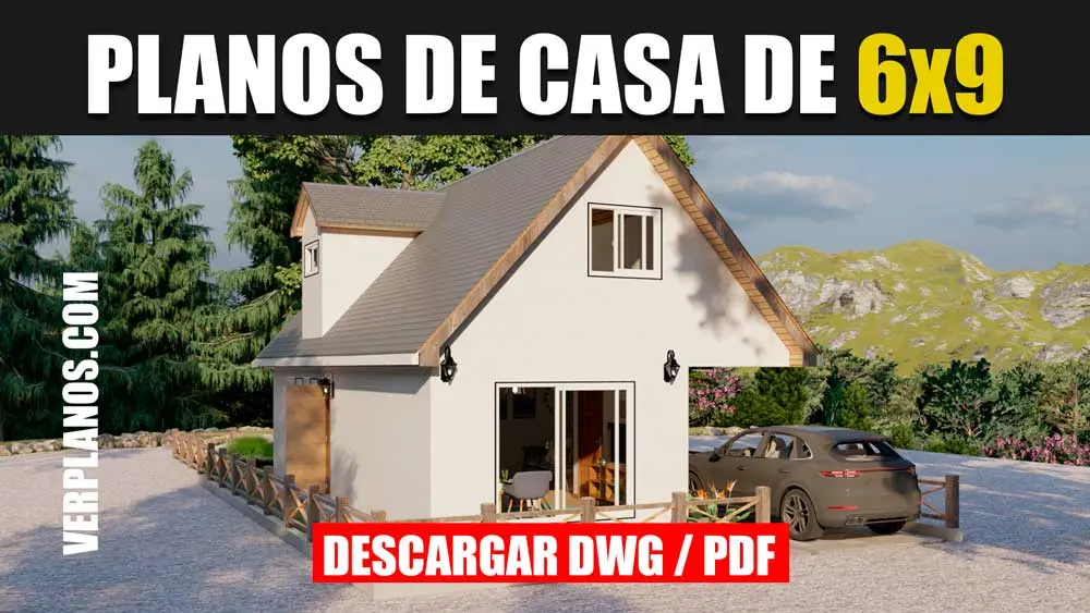 Plano casa de 2 pisos con mansarda
