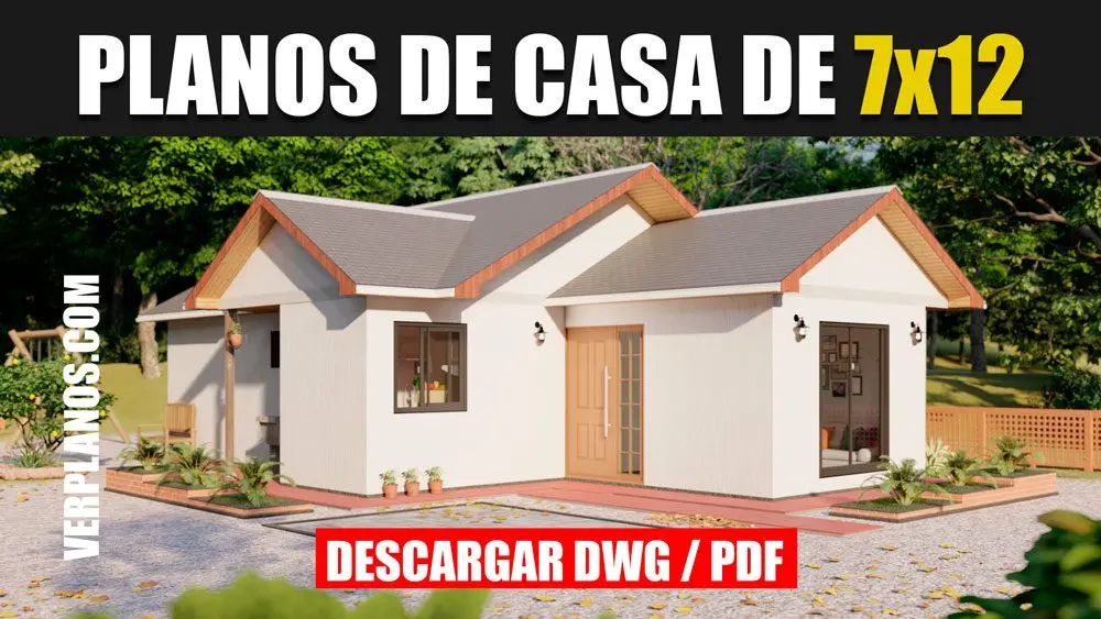 Plano casa económica 3 dormitorios