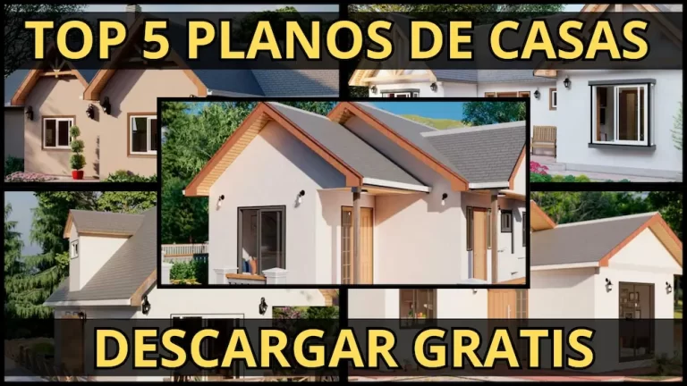 Portada artículo top 5 planos de casas de 3 dormitorios para descargar ¡GRATIS!